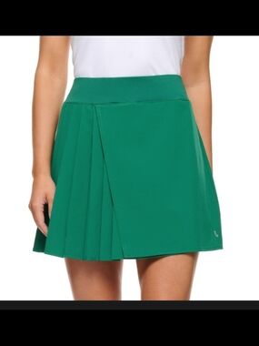NWT Lolë Asymmetrical Pleated Athletic Skort - Emerald Green - Small S